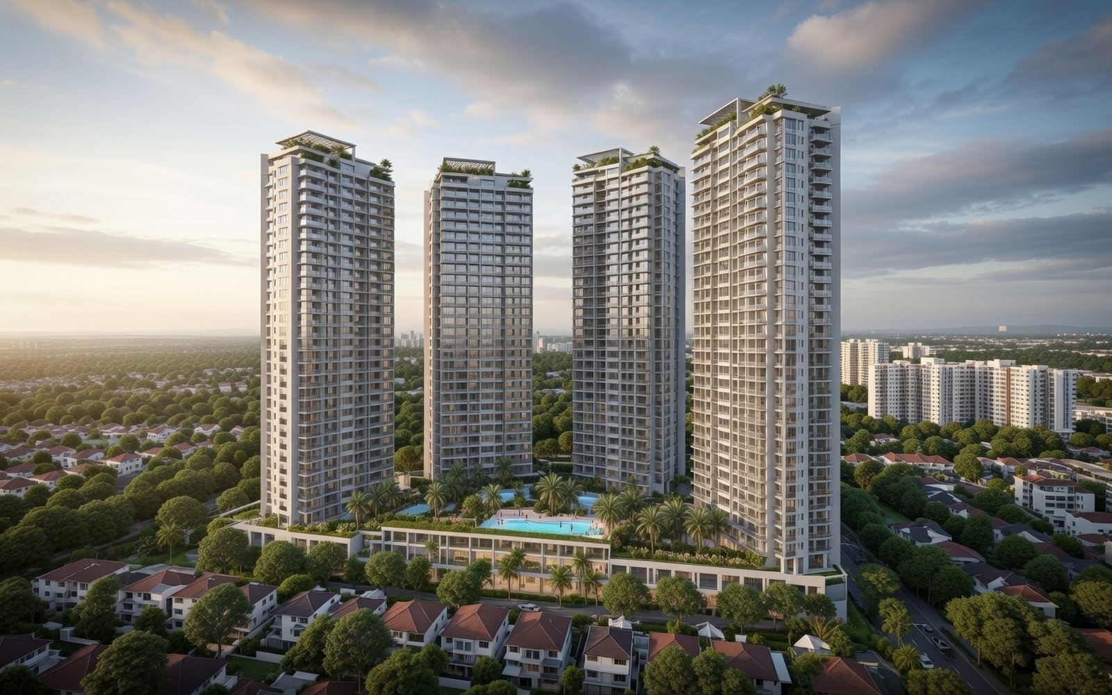 Chuan Grove Hero Exterior Full Development Aerial View